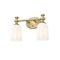 Z-Lite Orion 2 Light Vanity, 13.75in. W x 44in. L, Modern Gold 1102-2V-MGLD - alternate 3